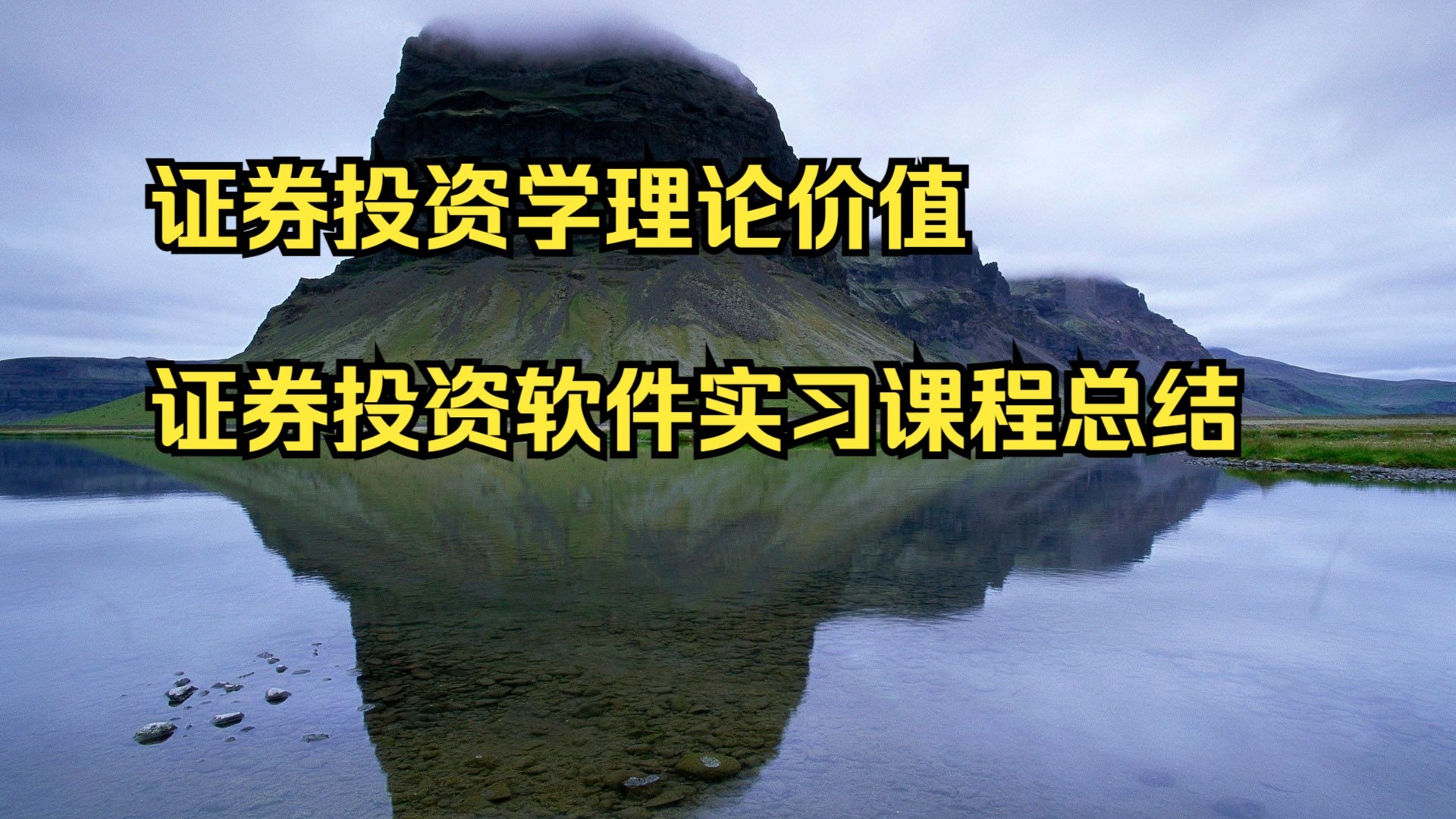 证券投资实训(证券投资实训日志) 证券投资实训(证券投资实训日志)